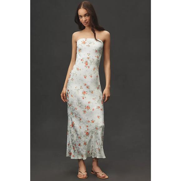 Anthropologie Dresses & Skirts - NWD By Anthropologie The Tilda Slip Maxi Dress Printed Edition Sz XL Slate 8C506
